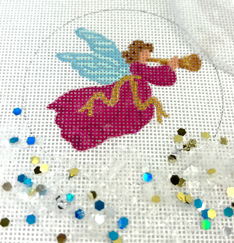 XMD-08 - Clear Dome and Confetti - Angel with Horn