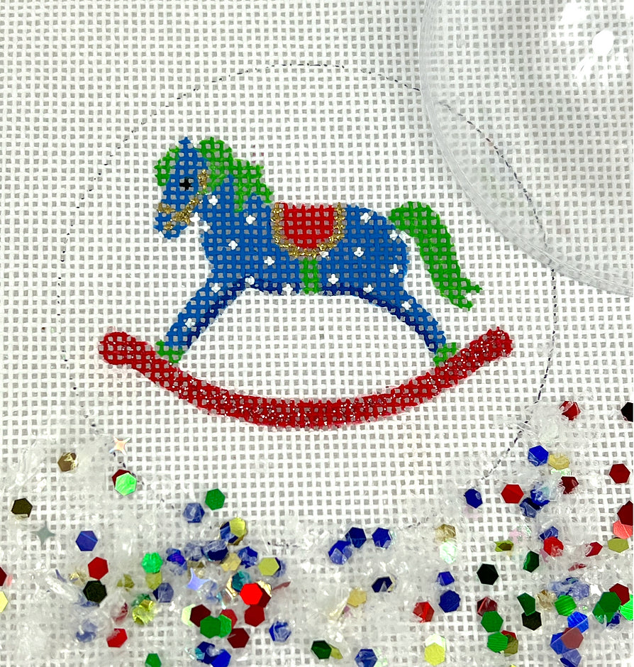 XMD-10 - Clear Dome and Confetti - Rocking Horse