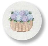 MBM-XO23 - Nantucket Basket with Hydrangeas