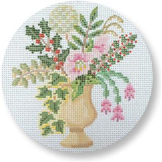 MBM-XO61 - Vase of Holiday Flowers