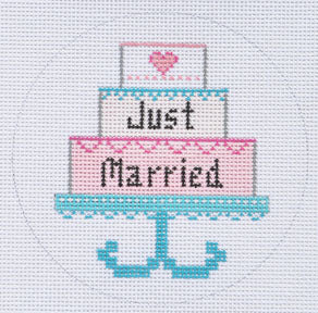 ZIA-75 - Just Married Cake Ornament
