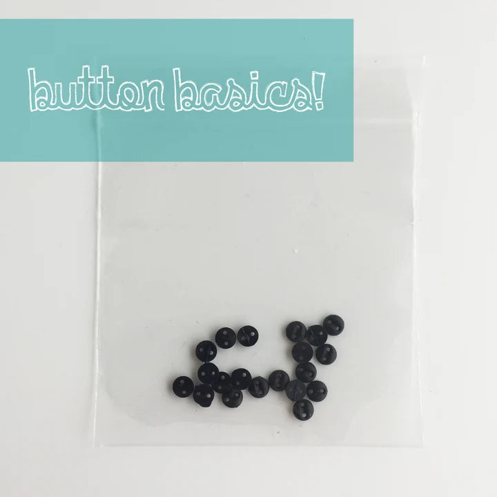 Black 2/16” Button (Individual)