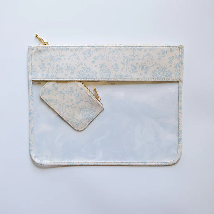 Toile Project Bag - Dogwood Needlepoint