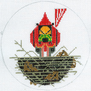 HC-O340 - Cardinal Cradle Ornament