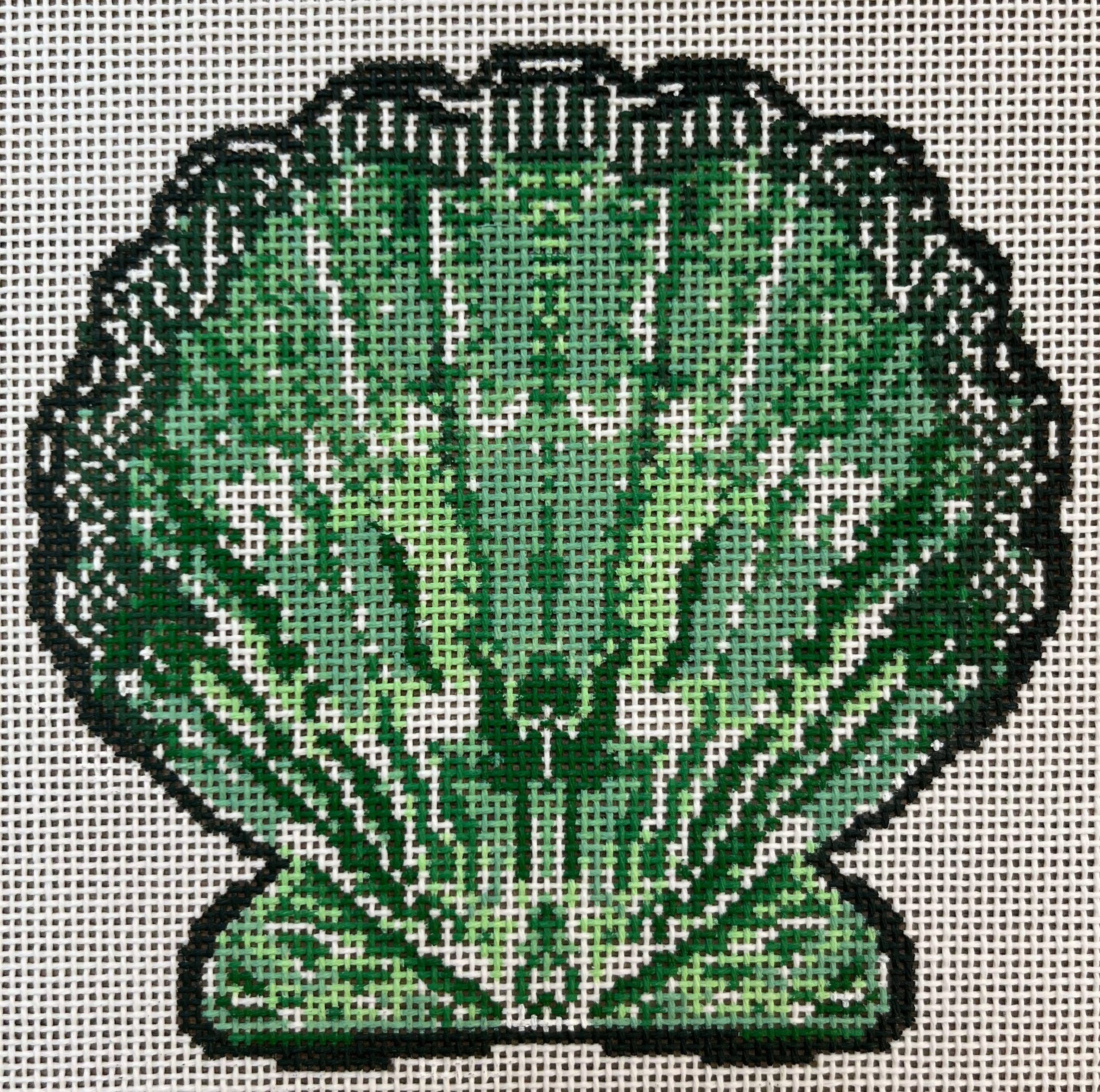 TA1031-18 - Scallop Ornament Green