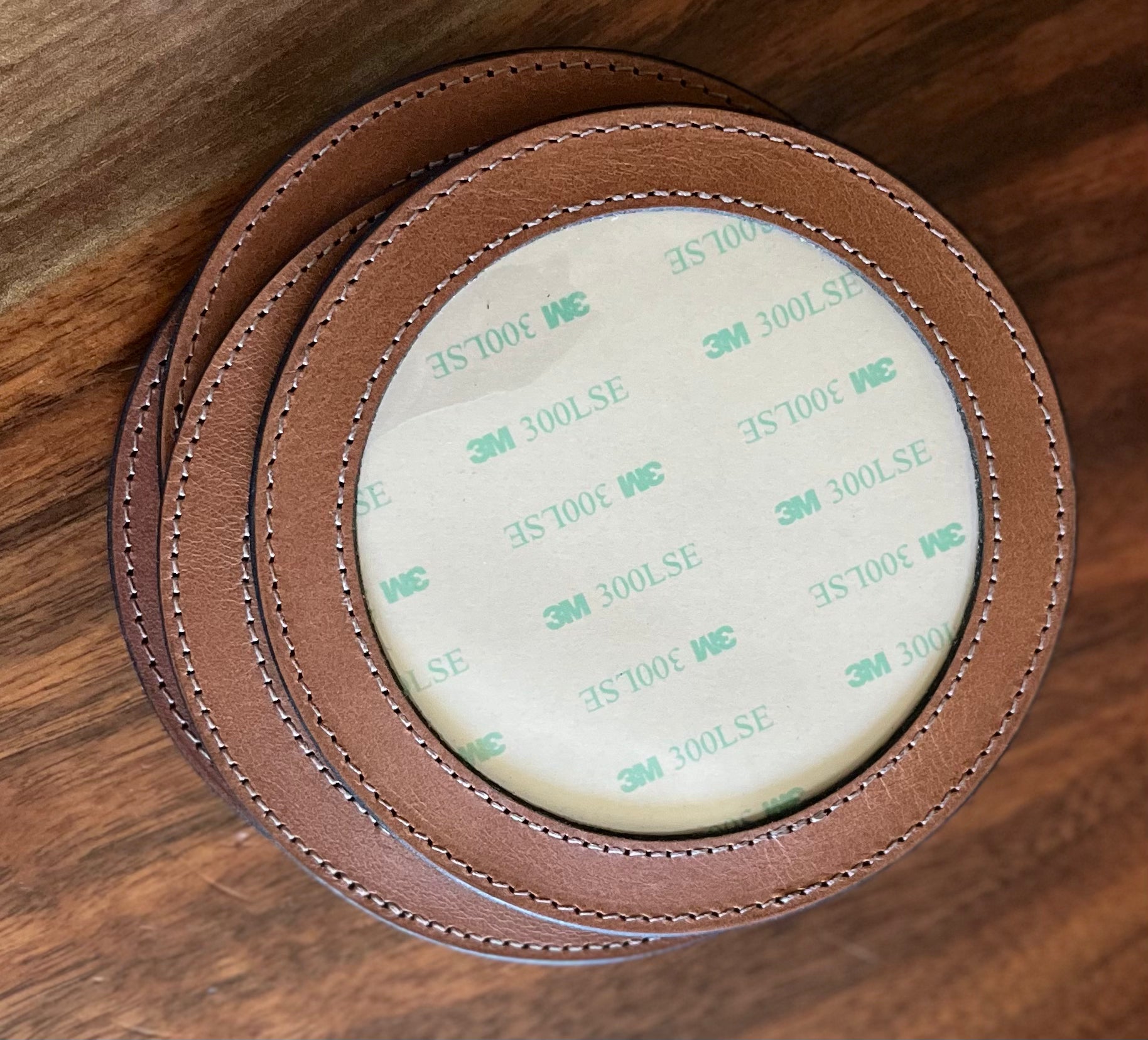 Leather Coaster - 3.75" Round Single Coaster