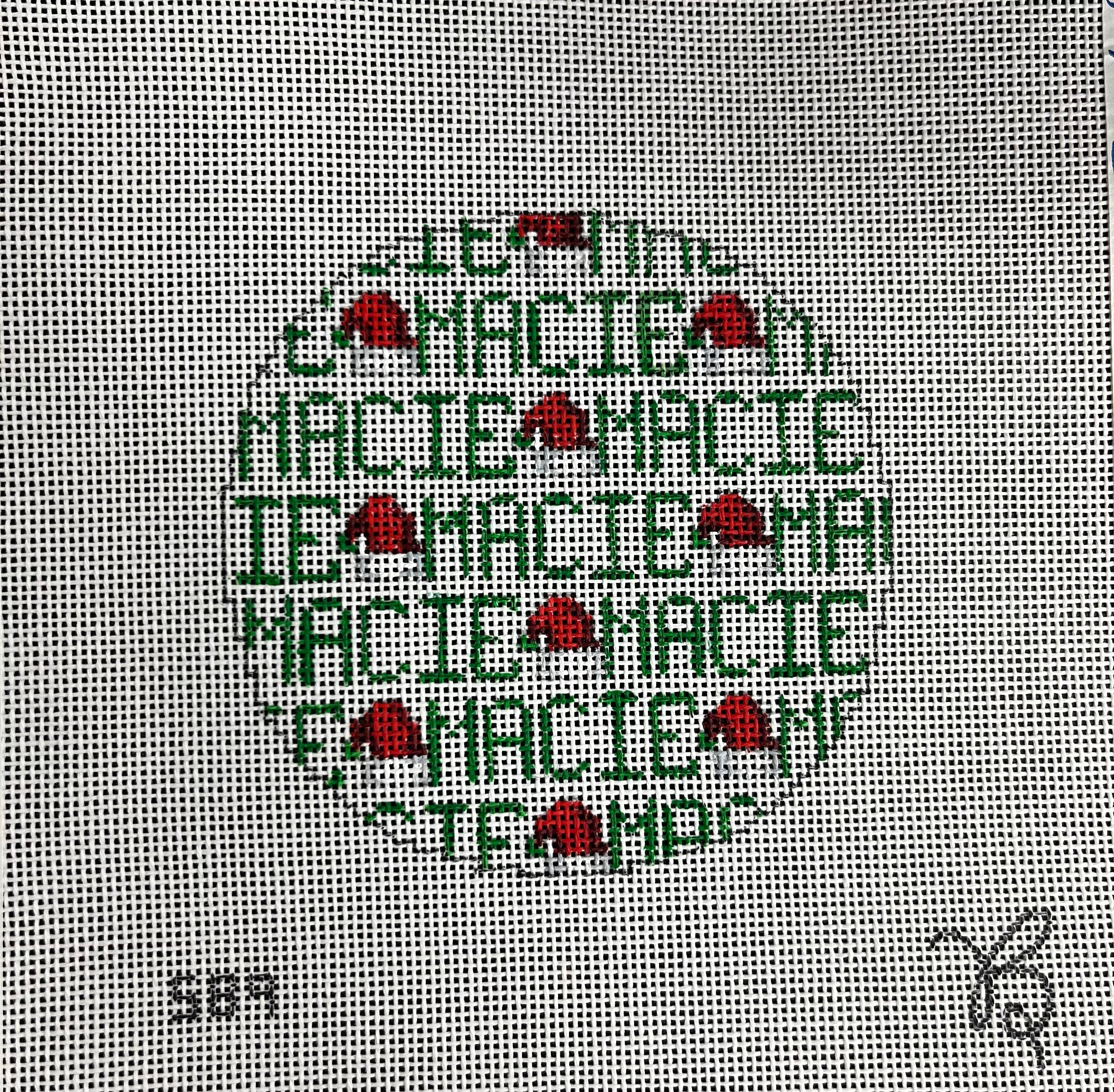 Custom Santa Hat 3.5-4" Rounds