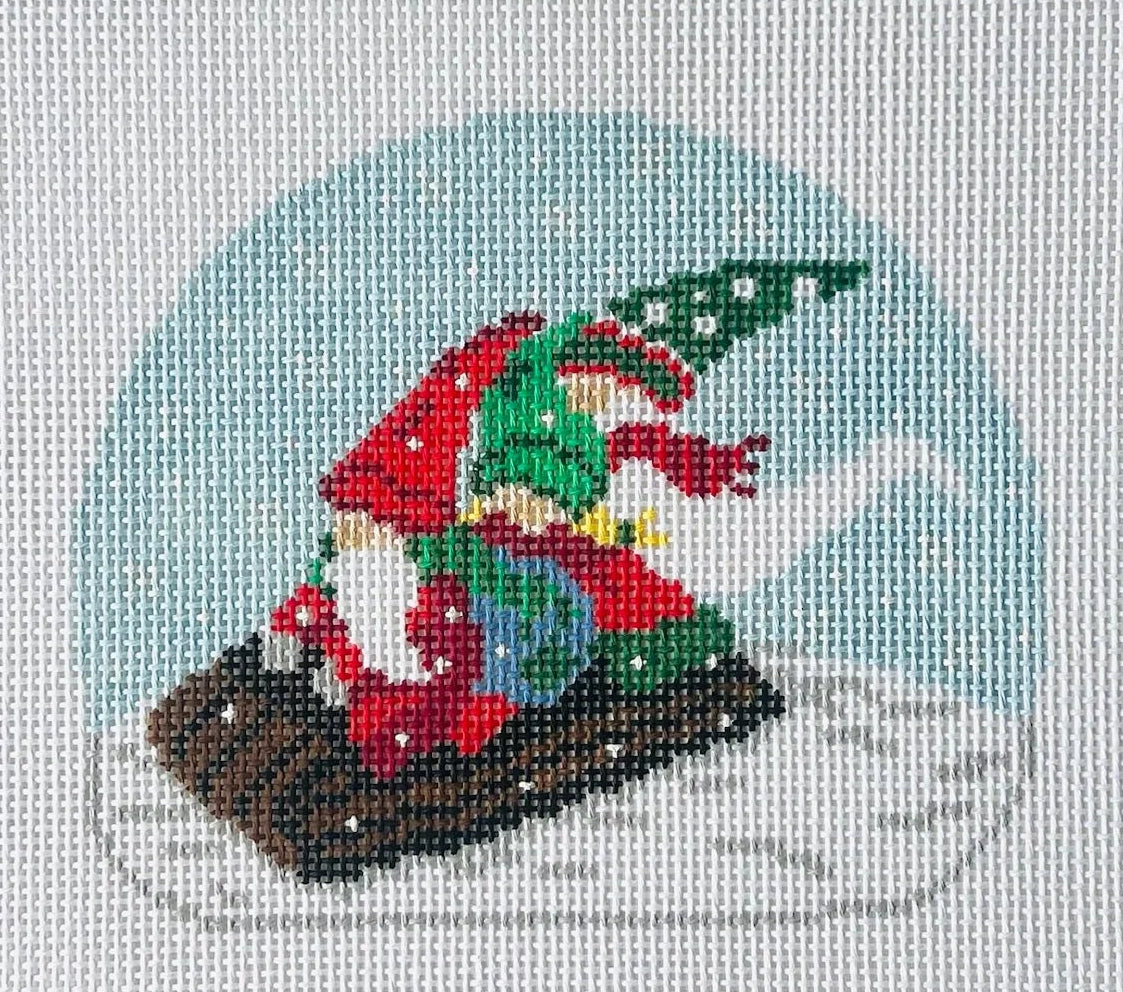 KCD1890 - Clark, Sally and Ned Gnomes on Sled