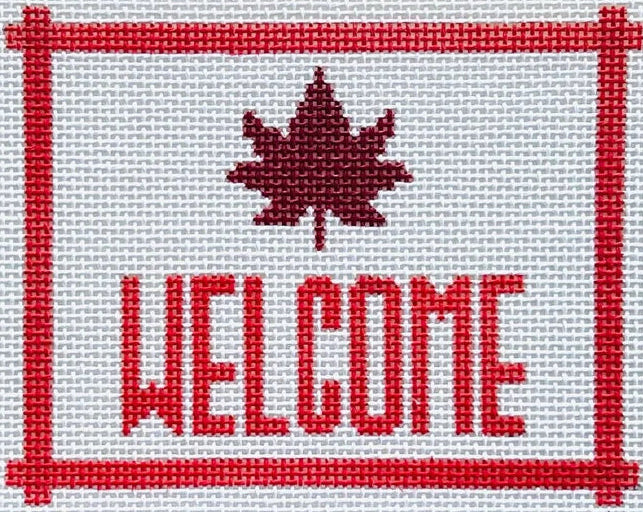 KCD5092 - Welcome Sign with Leaf