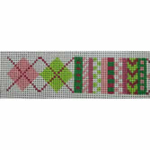KK-B509- Pink and Green Geometric Belt