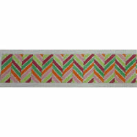 KK-B523B - Chevron Multi Pinks, Greens, and Oranges Belt on 13