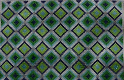 KK-P138 - Blue, Green, Blue and White Clutch