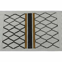 KK-P156C - Diamond Black and Gold Clutch