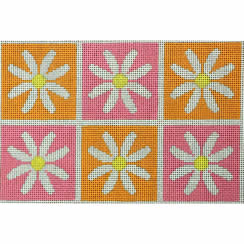 KK-P203C - Daisy Clutch - Pink and Orange