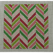 KK-SS44 - Chevron Multi Pinks and Greens Square