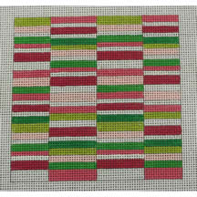 KK-SS45 - Pink and Green Horizontal Stripes Square