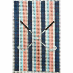 KK-YDG10 - Navy, Pale Blue, Coral Stripe with Golf Clubs