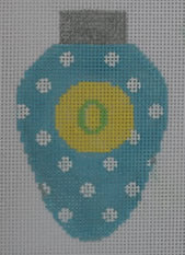 KK-LB02 - Easter Lightbulb Light Blue with White Dots