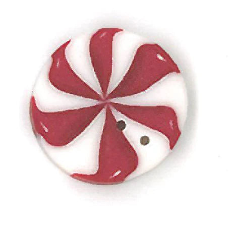 Medium Peppermint Swirl Button