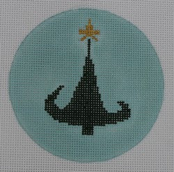 KK-O122 - Flare Tree on Blue