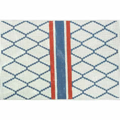 KK-P156B - Diamond Red, White and Blue Clutch