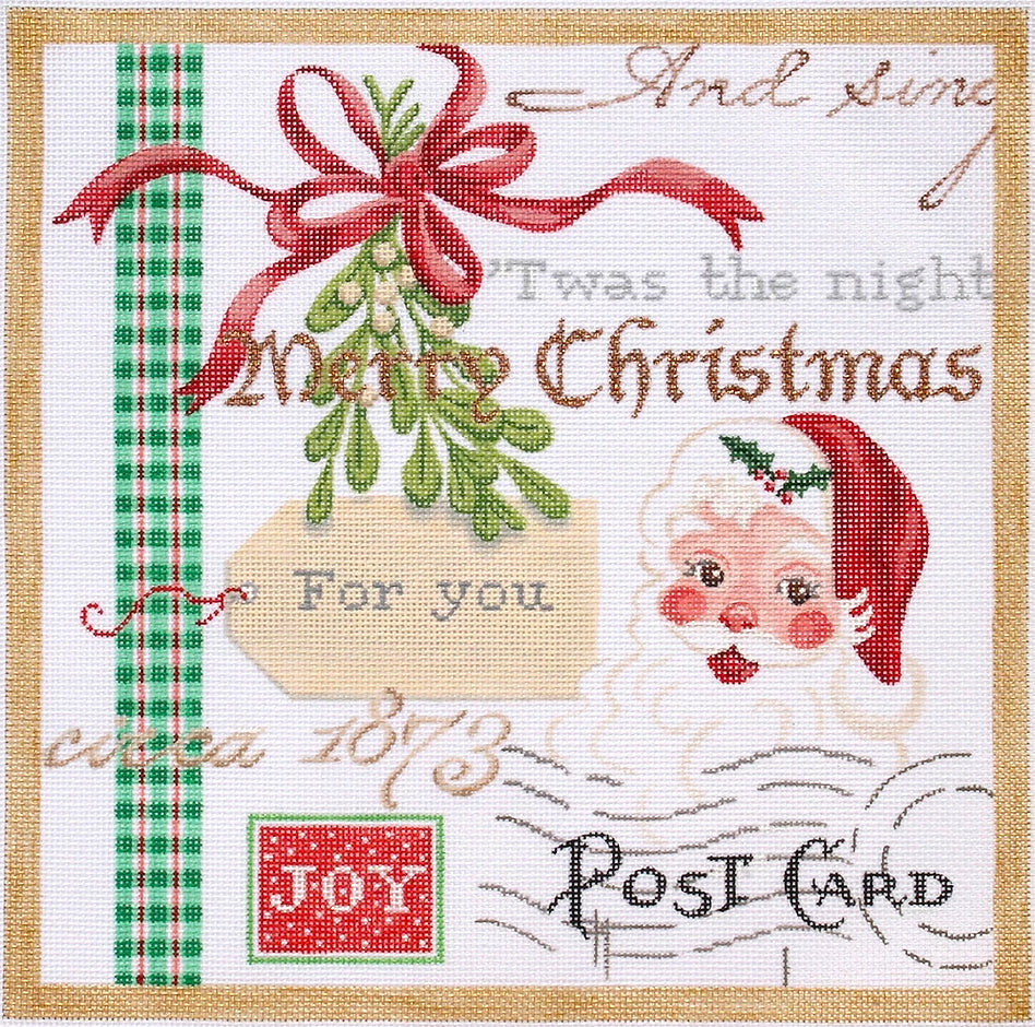 PL-369 - Christmas Collage #1 - Santa and Mistletoe