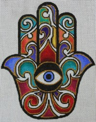 R1031 - Bold Swirl Hamsa