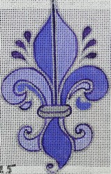 R525 - Fleur de Lis - Purple