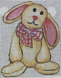 R578 - Bunny with Pink and White Bowtie