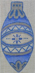 R604 - Blue and Silver Ornament