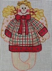 R648 - Red, Green and Gold Angel