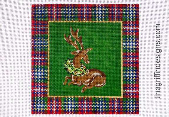 P/S-009 - Deer with Wreath
