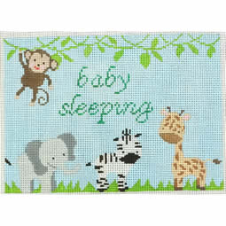 KK-SG31C - Baby Sleeping Jungle on Blue