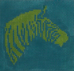 KK-SS14 - Zebra Lime on Turquoise