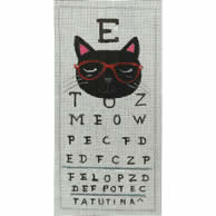 TC-T-438A - Black Cat Eyeglasses Case