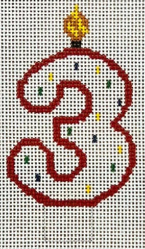 TGS03 - Candle Number Three - Large