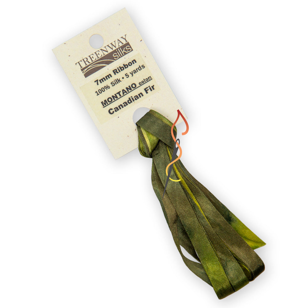 Treenway 7mm Silk Ribbon - Montano