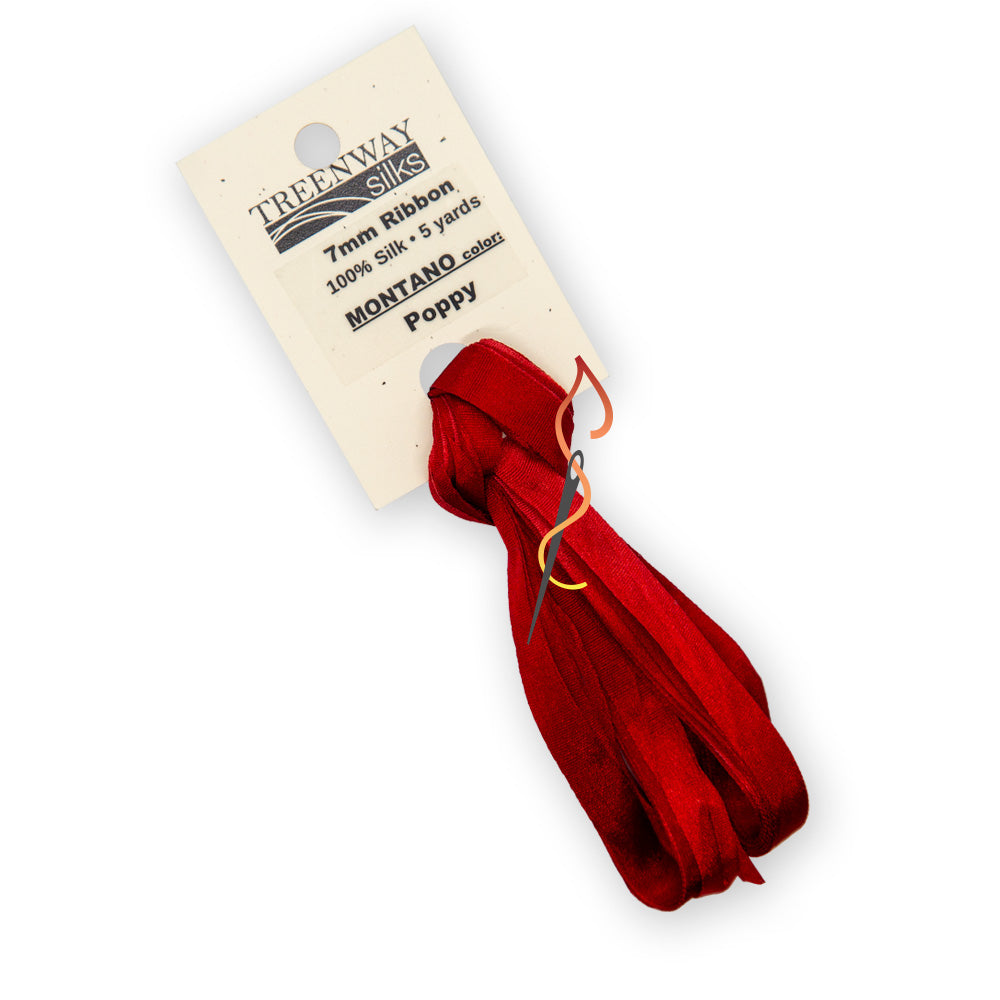 Treenway 7mm Silk Ribbon - Montano