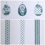 WG12655 - Sabrina's 3 Egg Omelette - Green and Ivory Damask