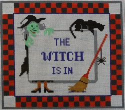 WS629B -  The Witch is In with Checkered Border