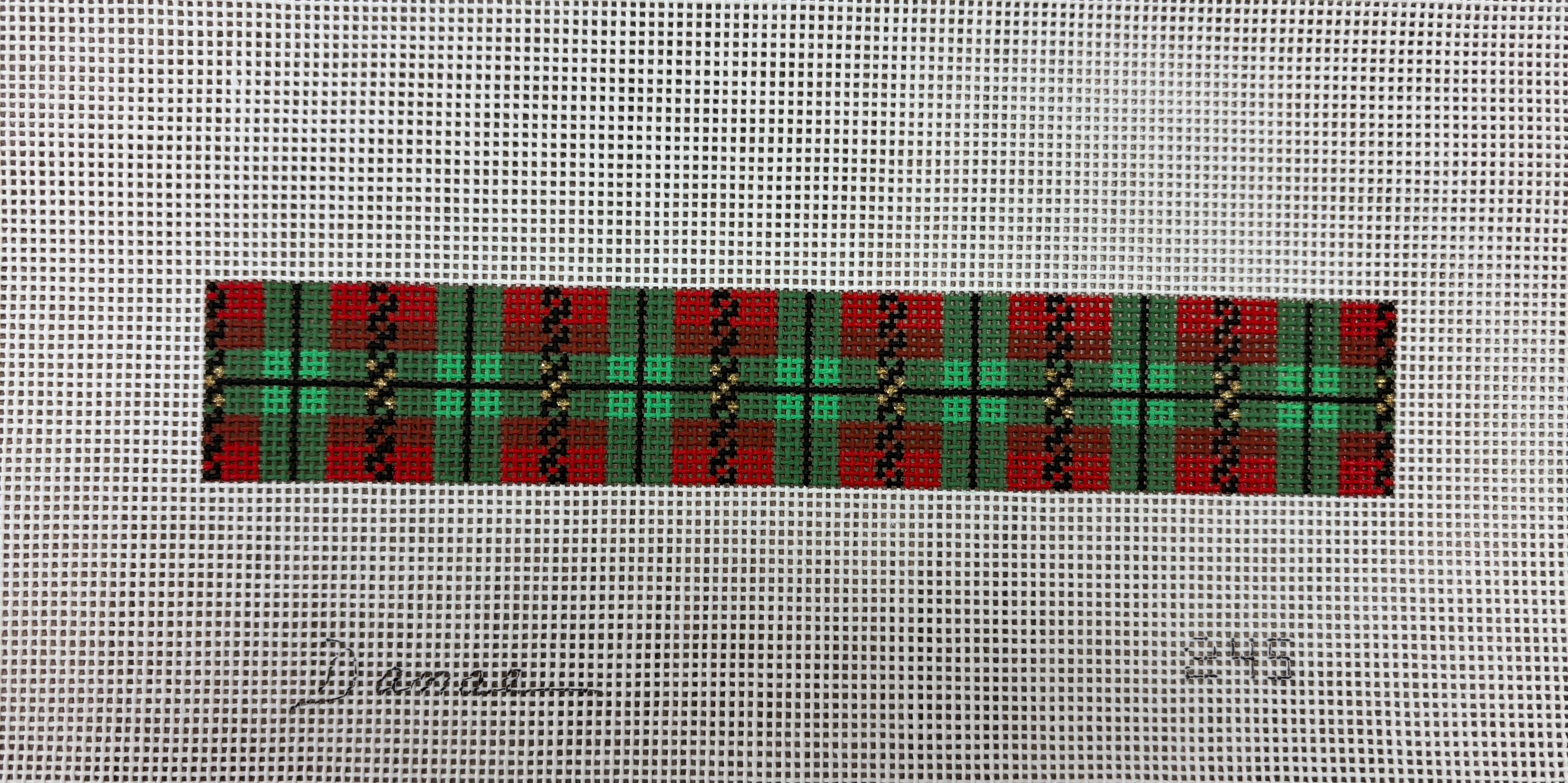 245 - Green & Red Plaid Key Fob