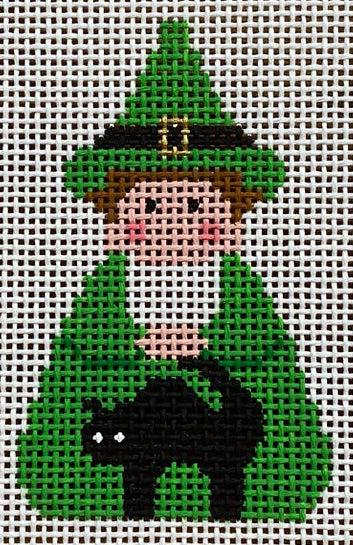 S-I-165-74 - Green Witch Angel