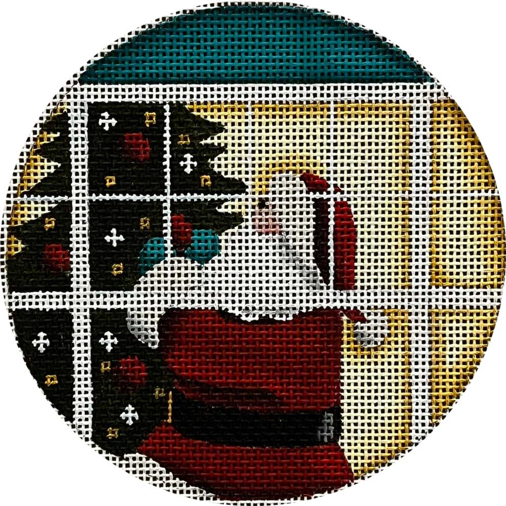 1076F - Teal Santa