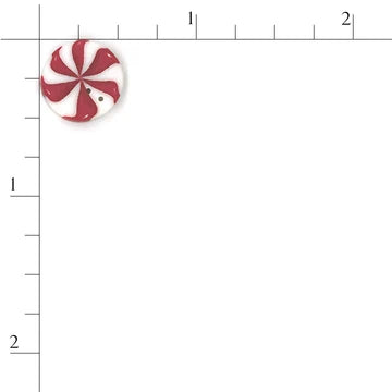 Medium Peppermint Swirl Button