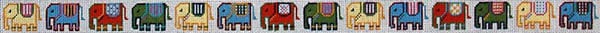 114 - Blanketed Indian Elephants