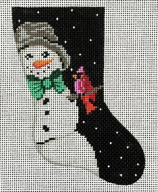 11617 - Mini Sock - Snowman and Cardinal