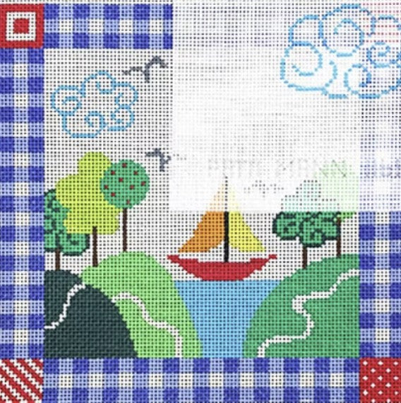 11680 - Tooth Fairy Pocket Pillow - Sailboat
