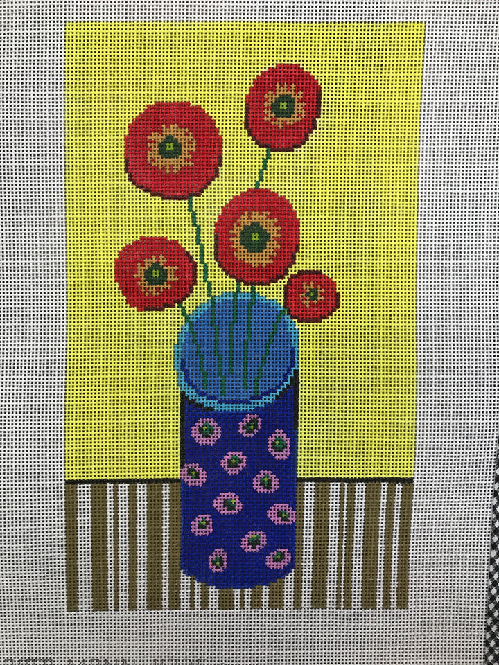 11725 - Flowers in Blue Vase