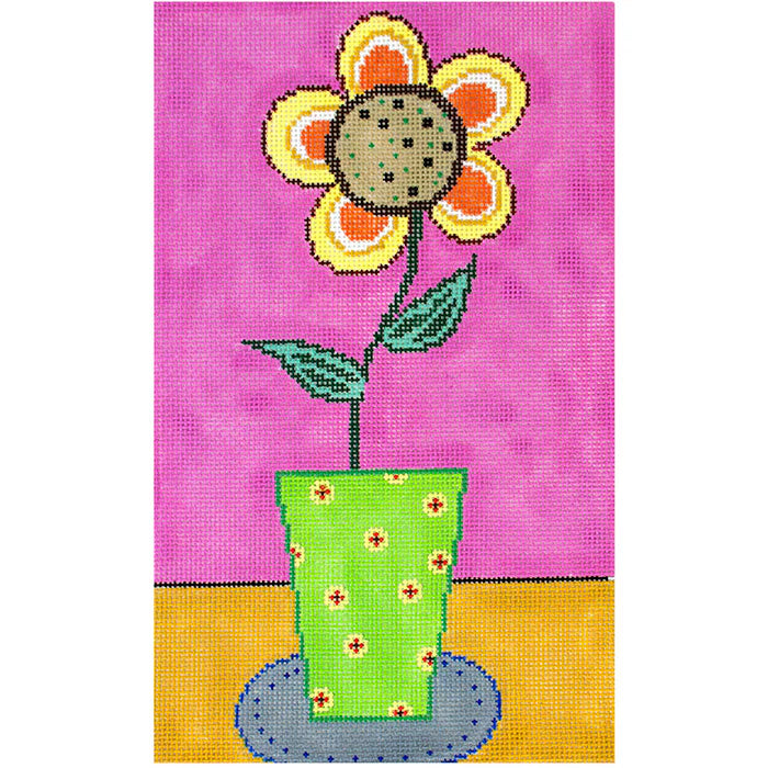 11727 - Flowers in Green Vase