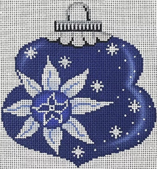 11816 - Blue and White with White Snowflakes